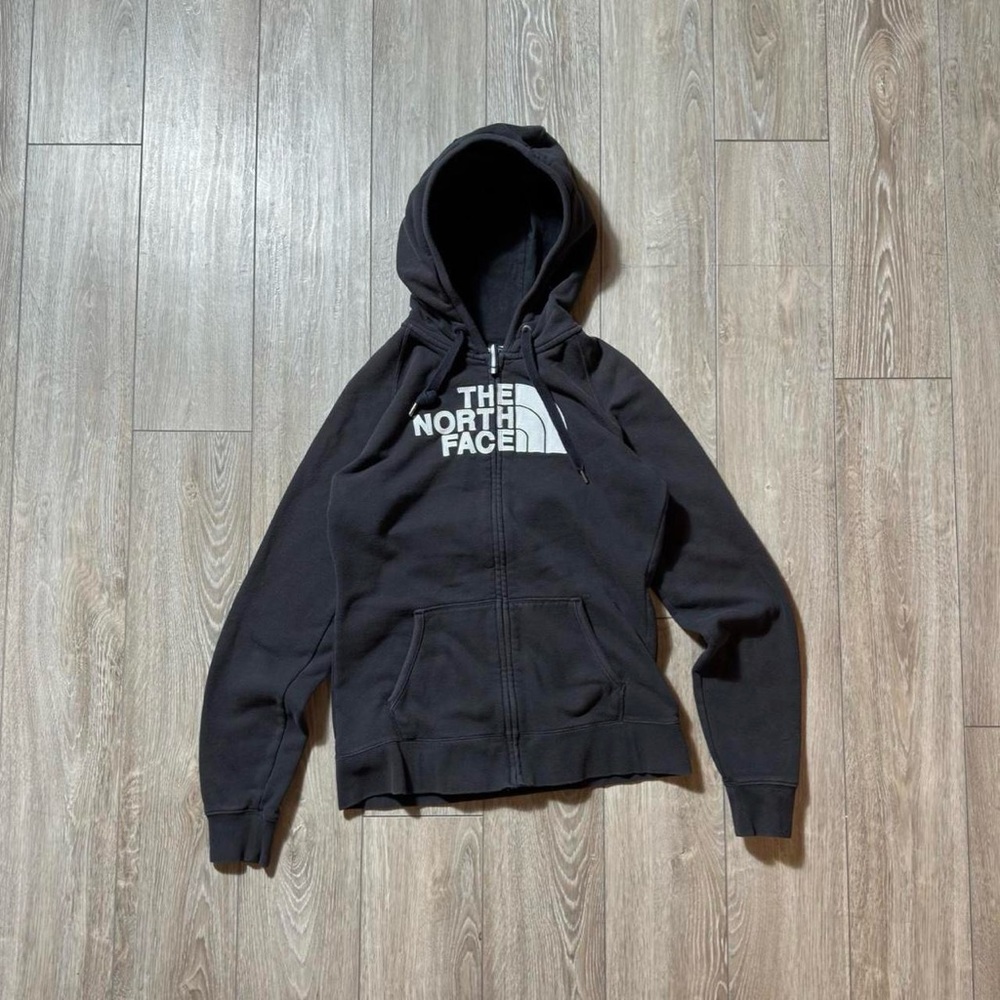 Y2K Black The North Face Zip Up Hoodie